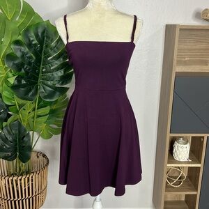 Express • a line mini dress with lace straps